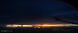 pandangan Malaysia di pagi hari dari dlm pesawat MAS